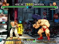 une photo d'Ã©cran de Capcom VS SNK Pro sur Sony Playstation
